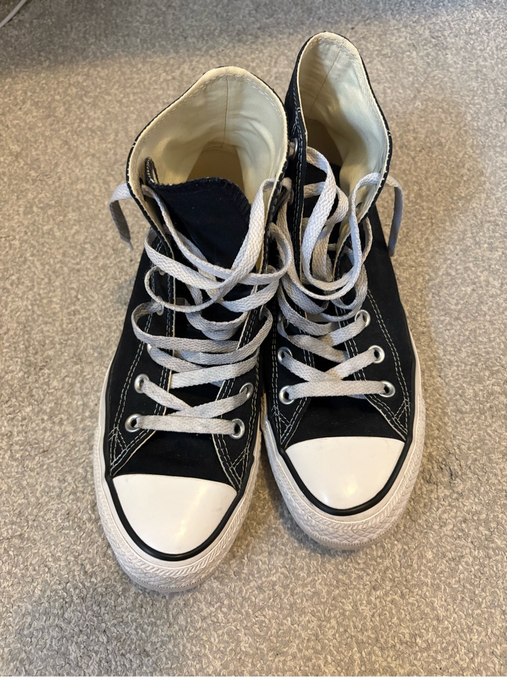 Converse Black & White High-Top Kids Sneakers